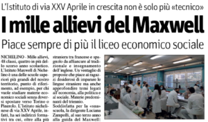 I mille allievi del Maxwell